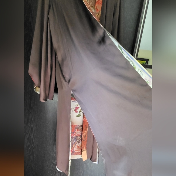 Zara Patchwork Printed  Vibrant Floral Kimono Wrap - Picture 15 of 15